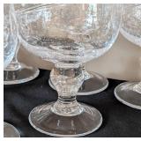 Tilted Blown Glass Dessert Cup Set