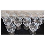 Tilted Blown Glass Dessert Cup Set