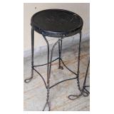 Vintage Iron Ice Cream Parlor Stool Set