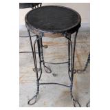 Vintage Iron Ice Cream Parlor Stool Set