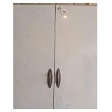 White Metal Storage Cabinet