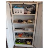 White Metal Storage Cabinet