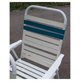Vinyl Strap Patio Chair Set
