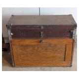 Vintage Wood and Metal Tool Box