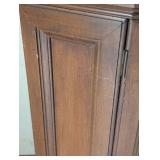 Vintage Wood Console Cabinet