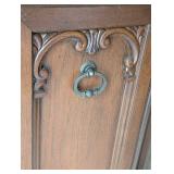 Vintage Wood Console Cabinet