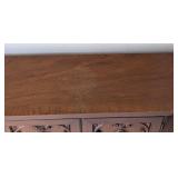 Vintage Wood Console Cabinet