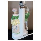 Pair of Porcelain Figurine Table Lamps