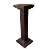 Vintage Wooden Arts and Crafts / Mission Style Pedestal / Pillar