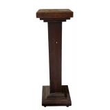 Vintage Wooden Arts and Crafts / Mission Style Pedestal / Pillar