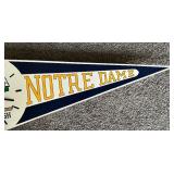 Notre Dame Fighting Irish Pennant Style Clock