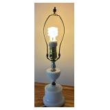 Vintage Hobnail Milk Glass Lamp