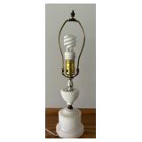 Vintage Hobnail Milk Glass Lamp