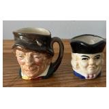 Six Vintage Toby Mugs