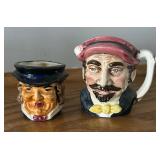 Six Vintage Toby Mugs