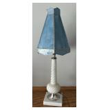 Vintage Lamp with Stained Glass Shade