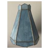 Vintage Lamp with Stained Glass Shade