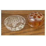 Variety of Floral Frogs