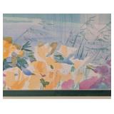 Large Framed Scenic Watercolor Painting by R. Potter