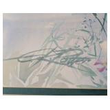 Large Framed Scenic Watercolor Painting by R. Potter