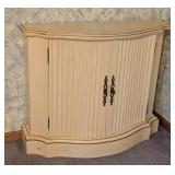 Vintage Painted Wood Console Cabinet