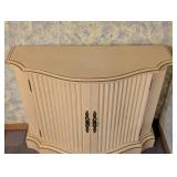Vintage Painted Wood Console Cabinet