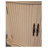 Vintage Painted Wood Console Cabinet