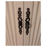 Vintage Painted Wood Console Cabinet