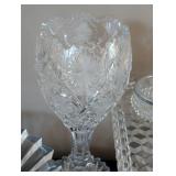 Assorted Cut/Pressed Crystal and Glasswares