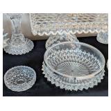 Assorted Cut/Pressed Crystal and Glasswares