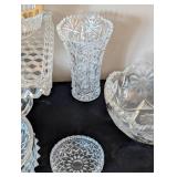 Assorted Cut/Pressed Crystal and Glasswares
