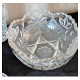 Assorted Cut/Pressed Crystal and Glasswares