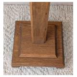 Oak Vintage Pedestal Stand
