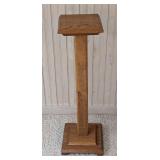 Oak Vintage Pedestal Stand