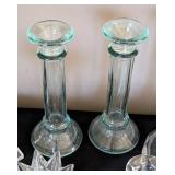 Crystal and Glass Candleholders