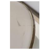 Vintage Painted Glass Globe Lamp