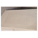 Painted White Wood Storage Cabinet