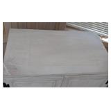 Painted White Wood Storage Cabinet