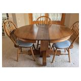 Holland House Oak Dining Table Set