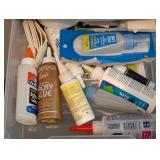 Plastic Storage Container of Scrapbook Stamps