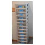 Plastic Storage Container of Scrapbook Stamps