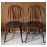 Pair of Vintage Mahogany Side Chairs