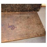 Three 6ft Wood Folding Tables