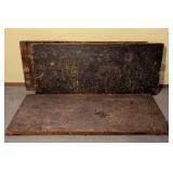 Three 6ft Wood Folding Tables