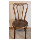 Vintage Curved Back Side Chair