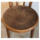 Vintage Curved Back Side Chair