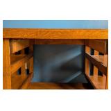 Vintage Mission Style Oak Writing Desk