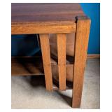 Vintage Mission Style Oak Writing Desk