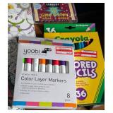 Large Variety of Adult Coloring Books and Markers/Pencils