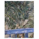 Scenic Tropical Framed Oil Painting